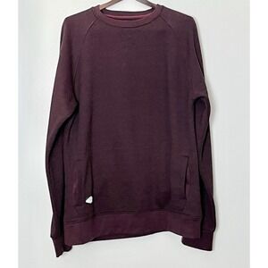 Dravus Sweatshirt Men's XL Burgundy Skater Midwest Emo Kangaroo Pocket Lagenlook